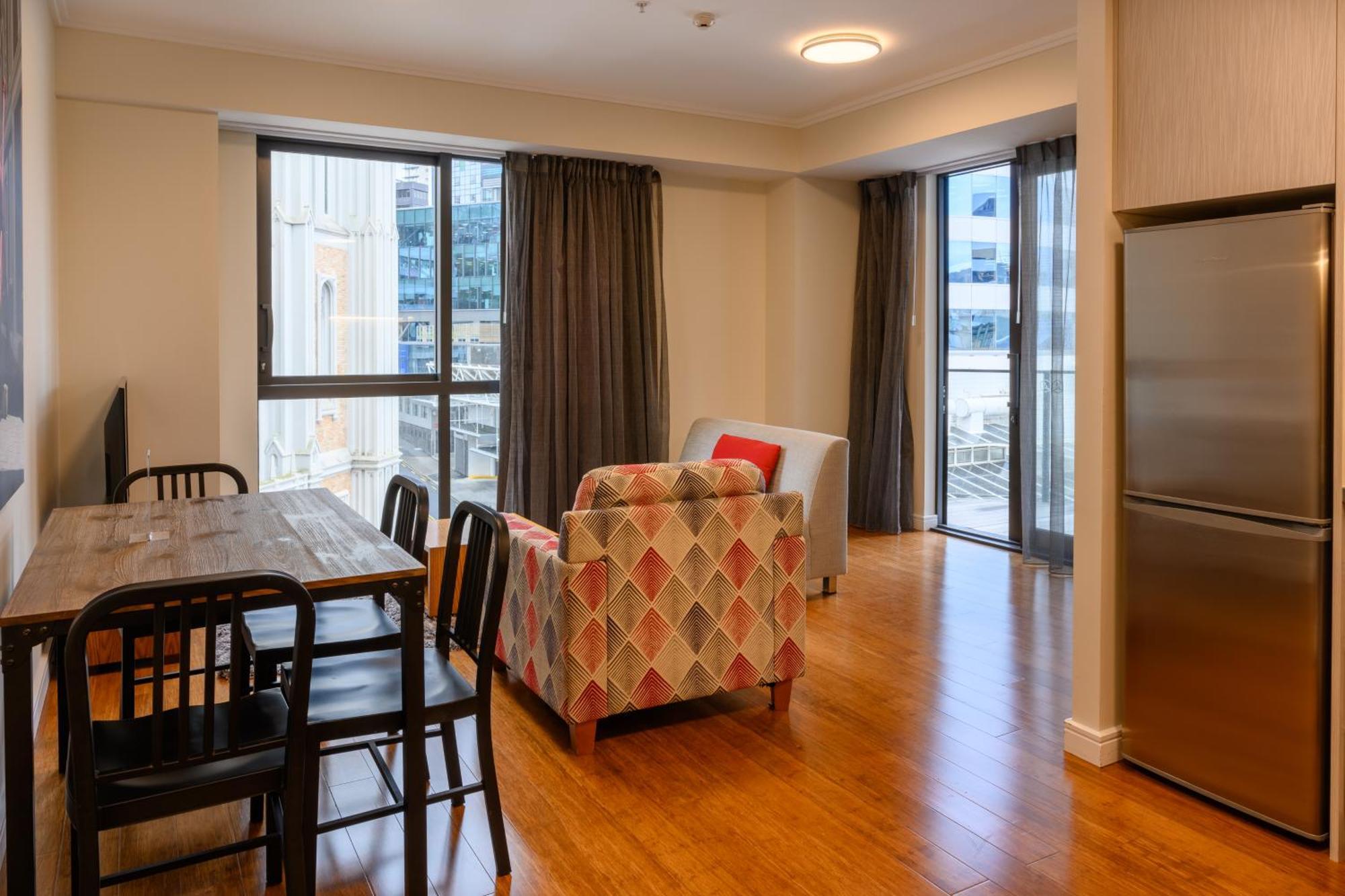 Boulcott Suites Веллингтон Экстерьер фото A typical apartment at the University of Auckland's Tamaki Campus
